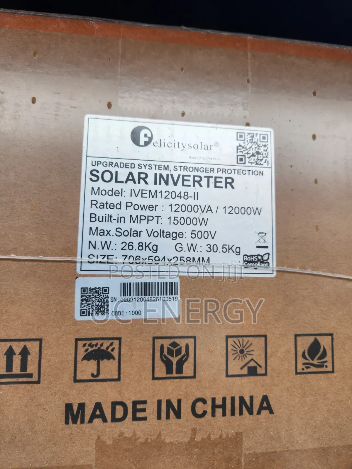 12kva 48v Felicity Solar Inverter Hybrid Ivem
