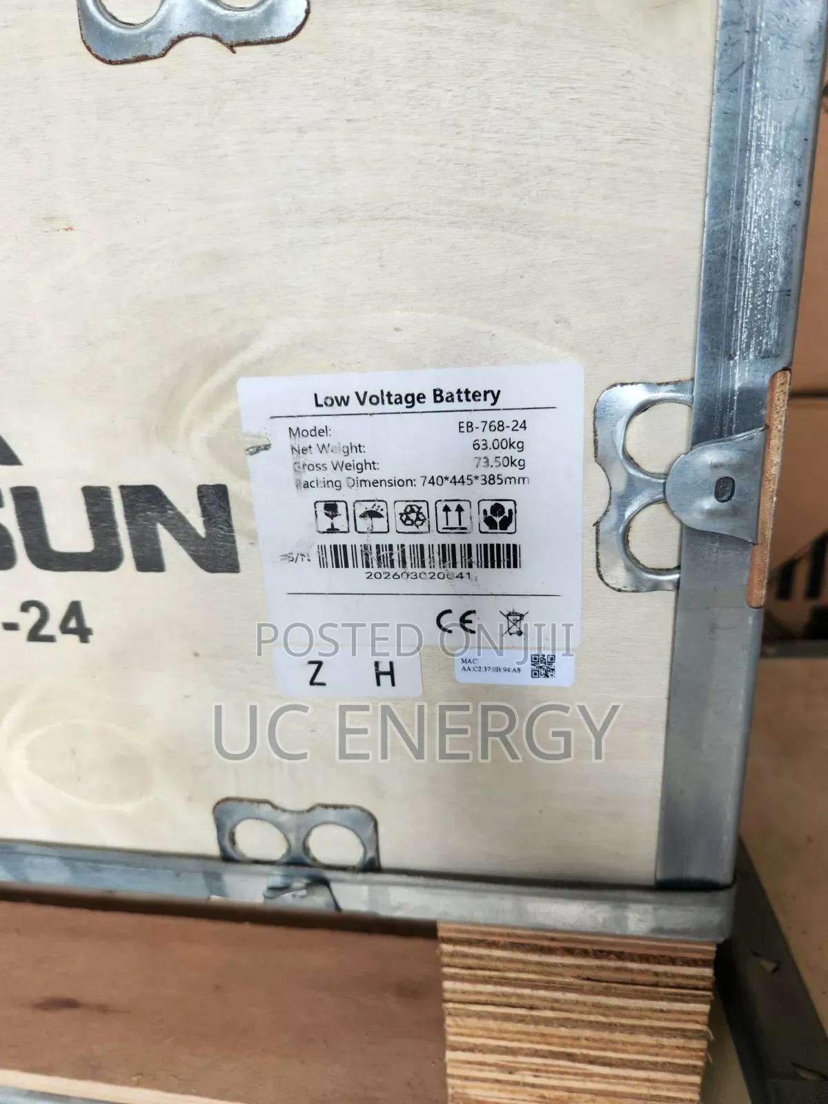 7.68kwh 24v Luxsun Lithium Ion Batteries