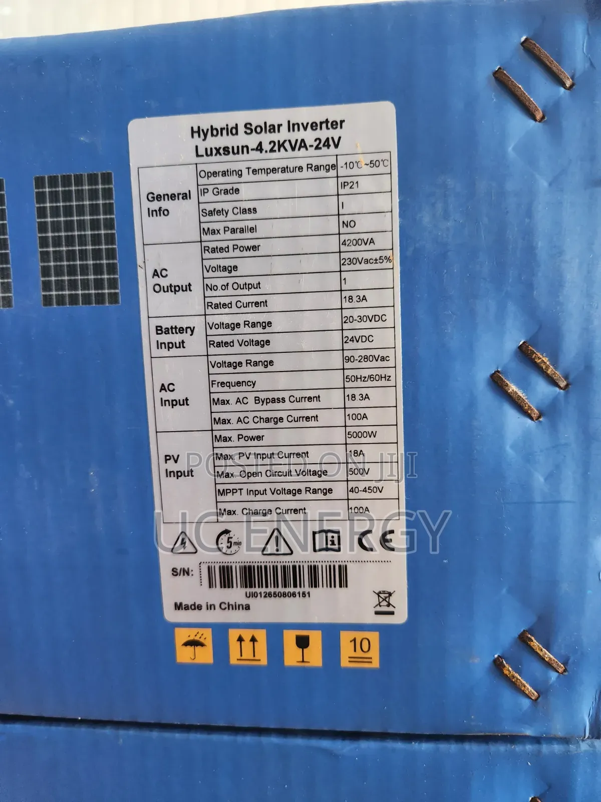 4.2kva 24v Luxsun Solar Inverter Hybrid