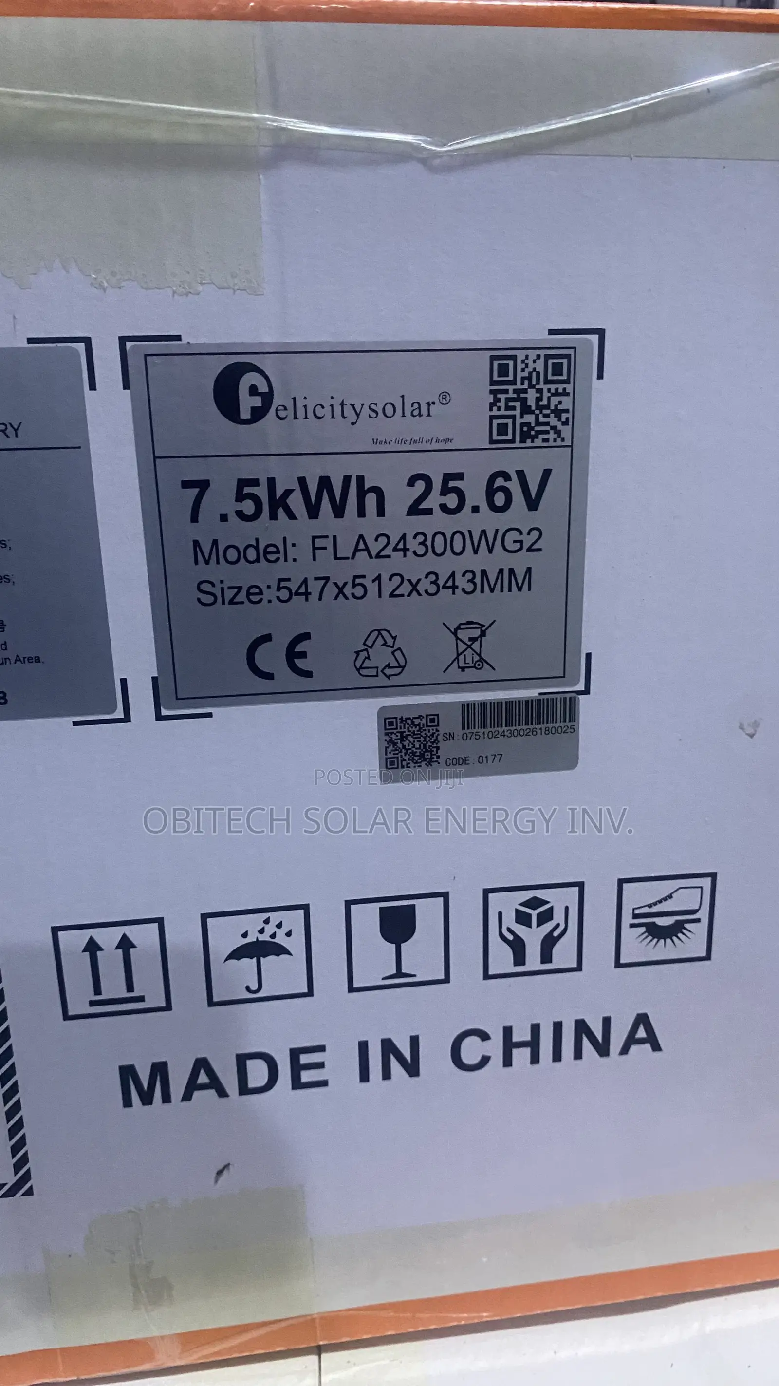 7.5kWh 24V Felicity Lithium Battery