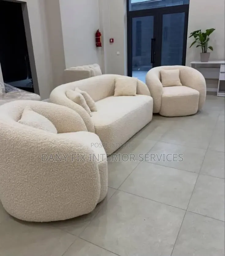Covered Off White Sofa