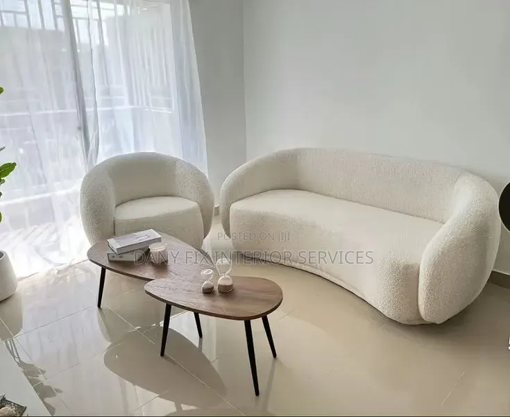 Covered Off White Sofa