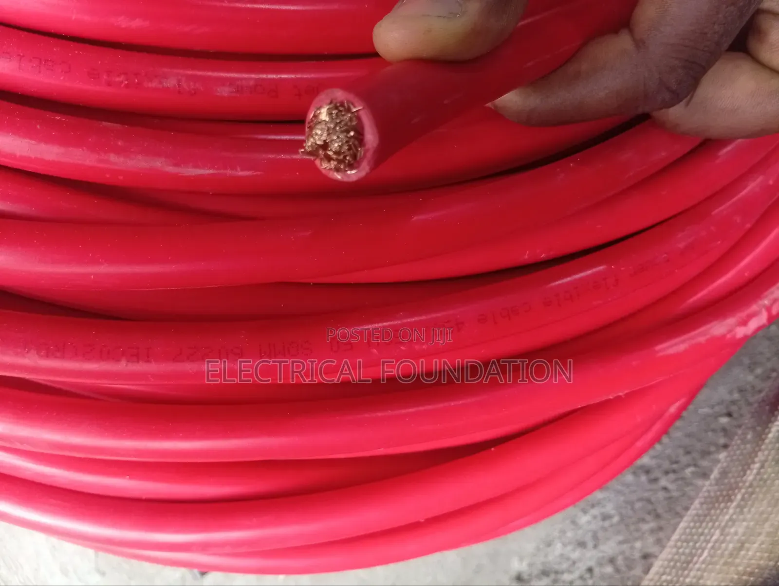 70mm*1 Nigerchin Single Wedding Cable Pure Copper Full Guage (Red)
