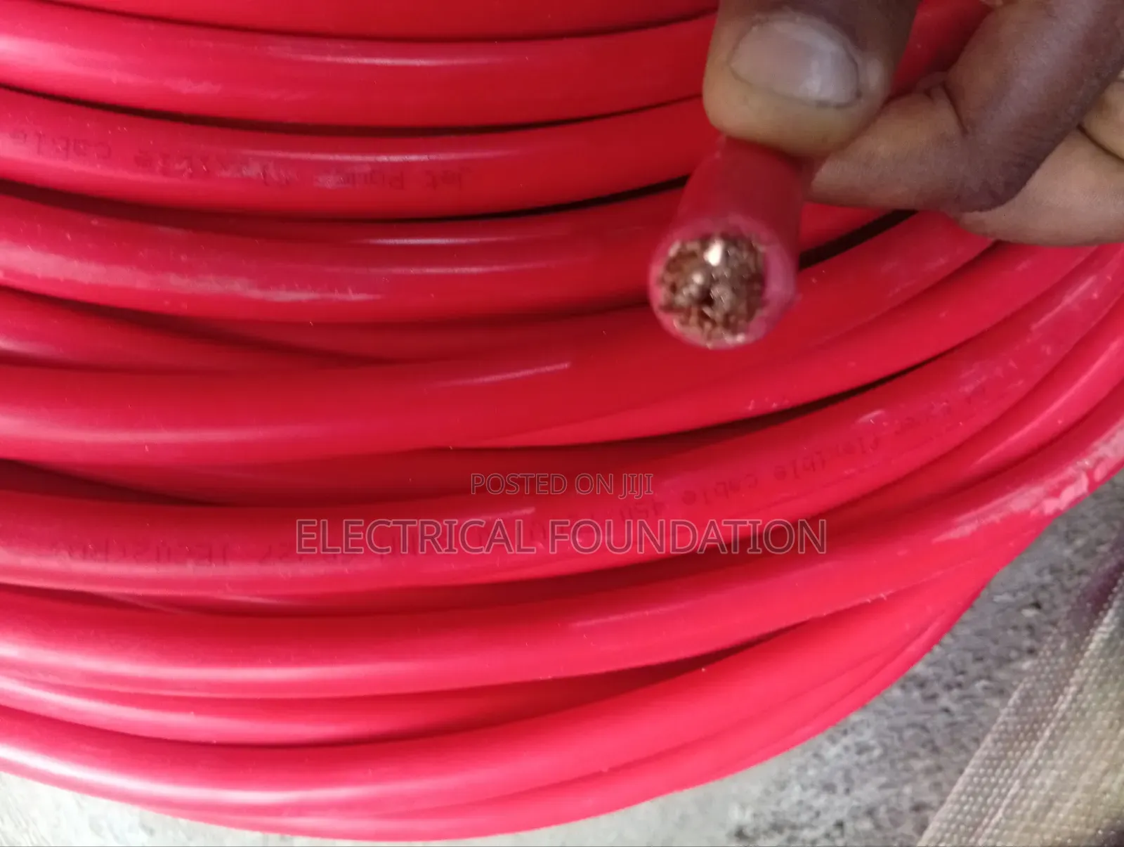 70mm*1 Nigerchin Single Wedding Cable Pure Copper Full Guage (Red)