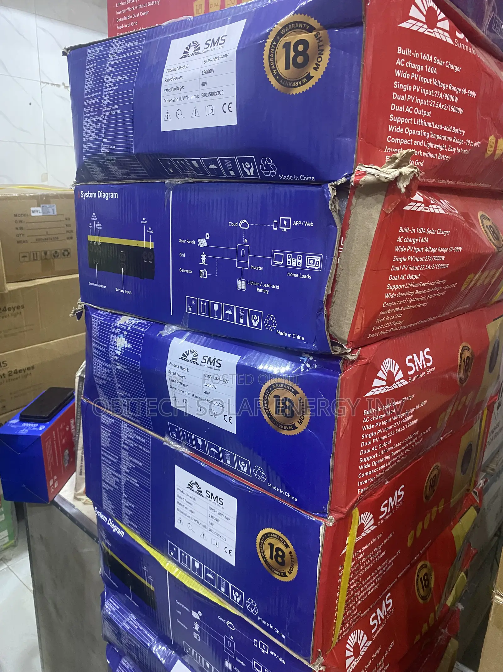 12KVA 48V SMS Hybrid Solar Inverter
