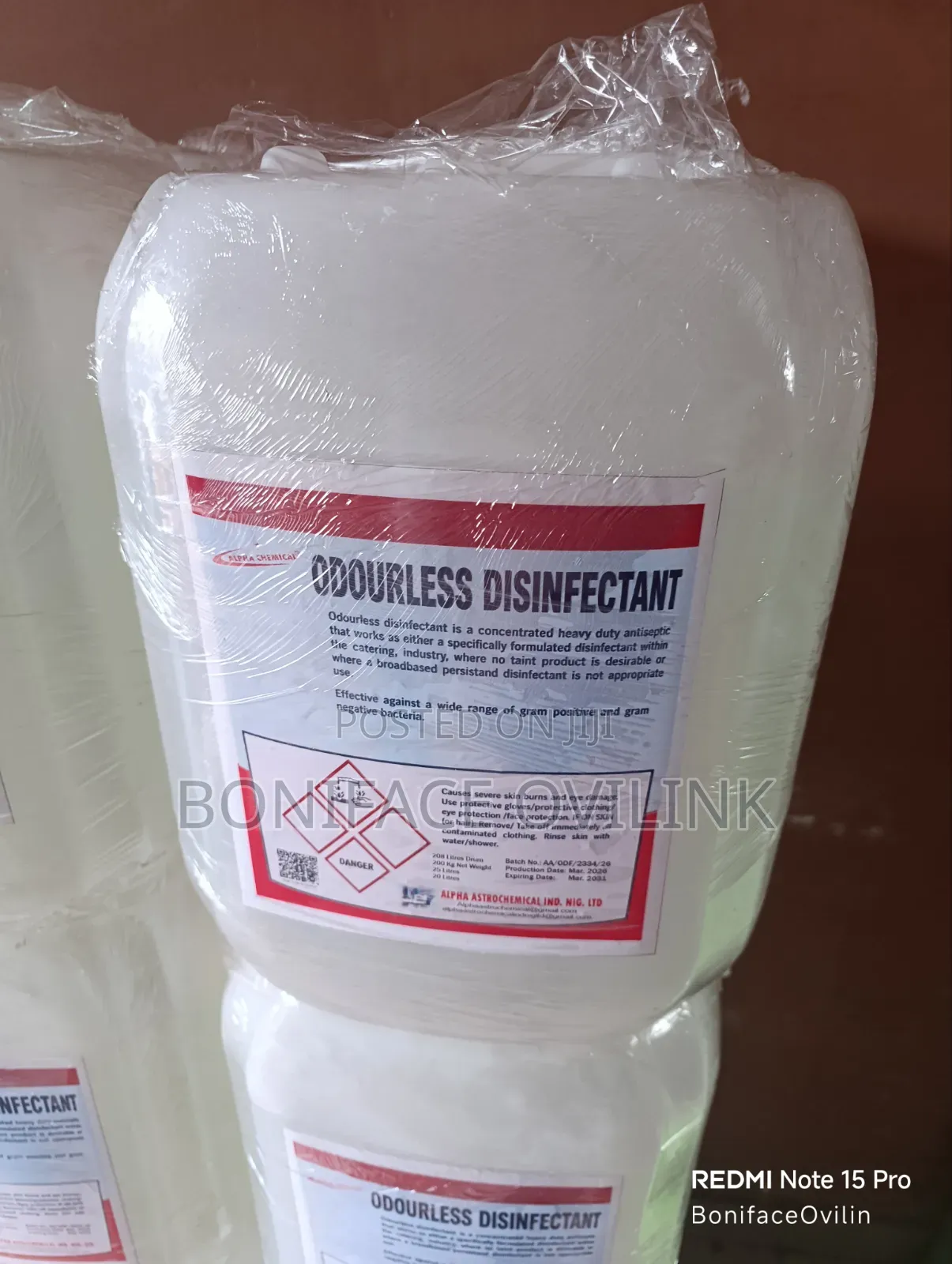 Odourless Disinfectant 20-Litre