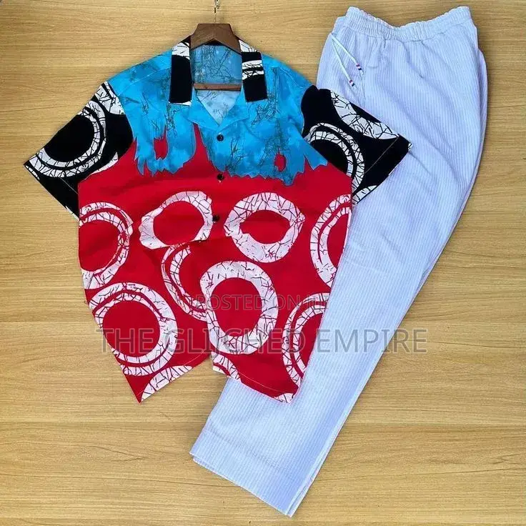 2 Piece Vintage Shirt and Plain Trouser