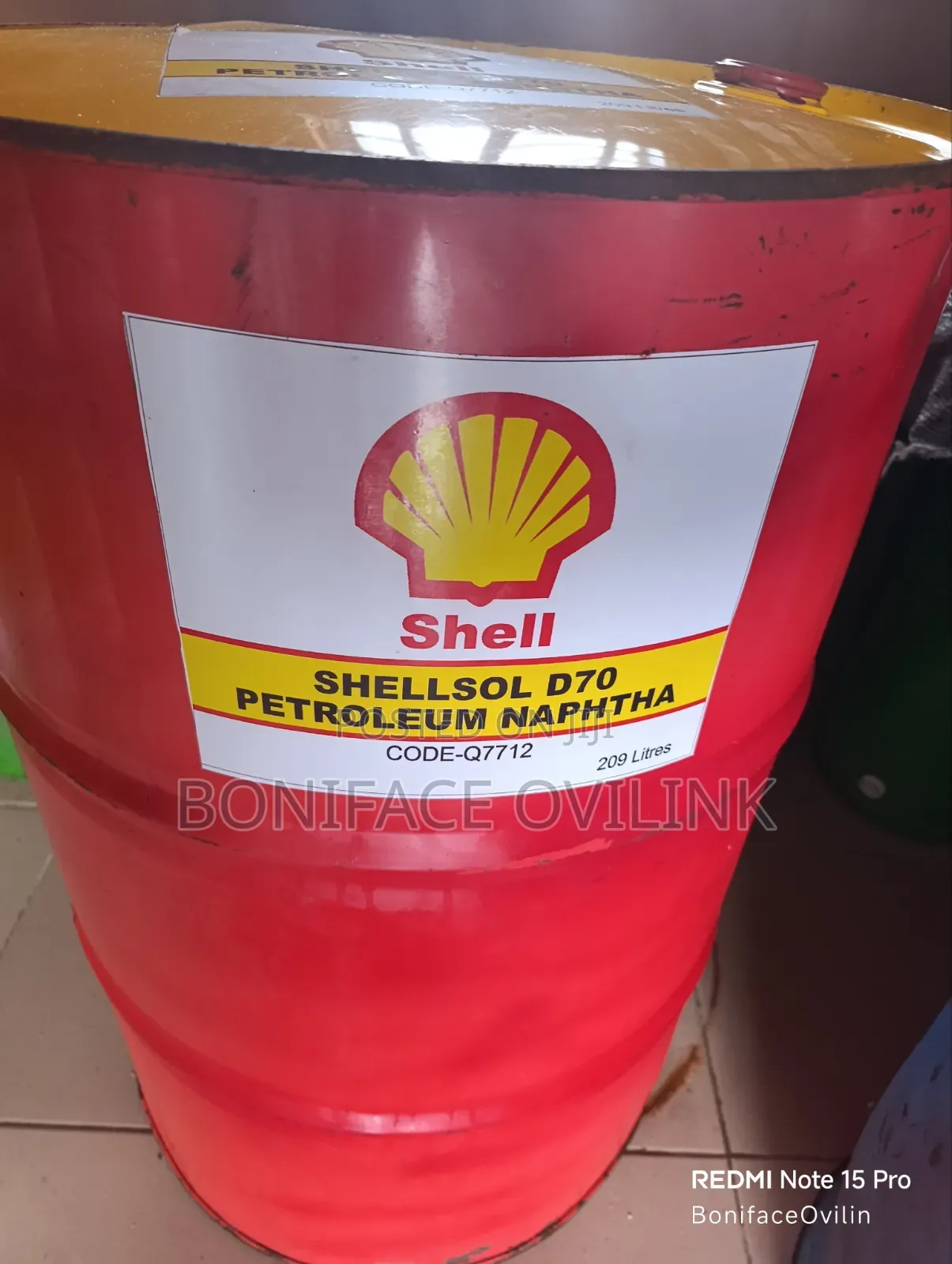 ShellSol D70 Petroleum Naphtha (Product Code: Q7712) 209ltrs