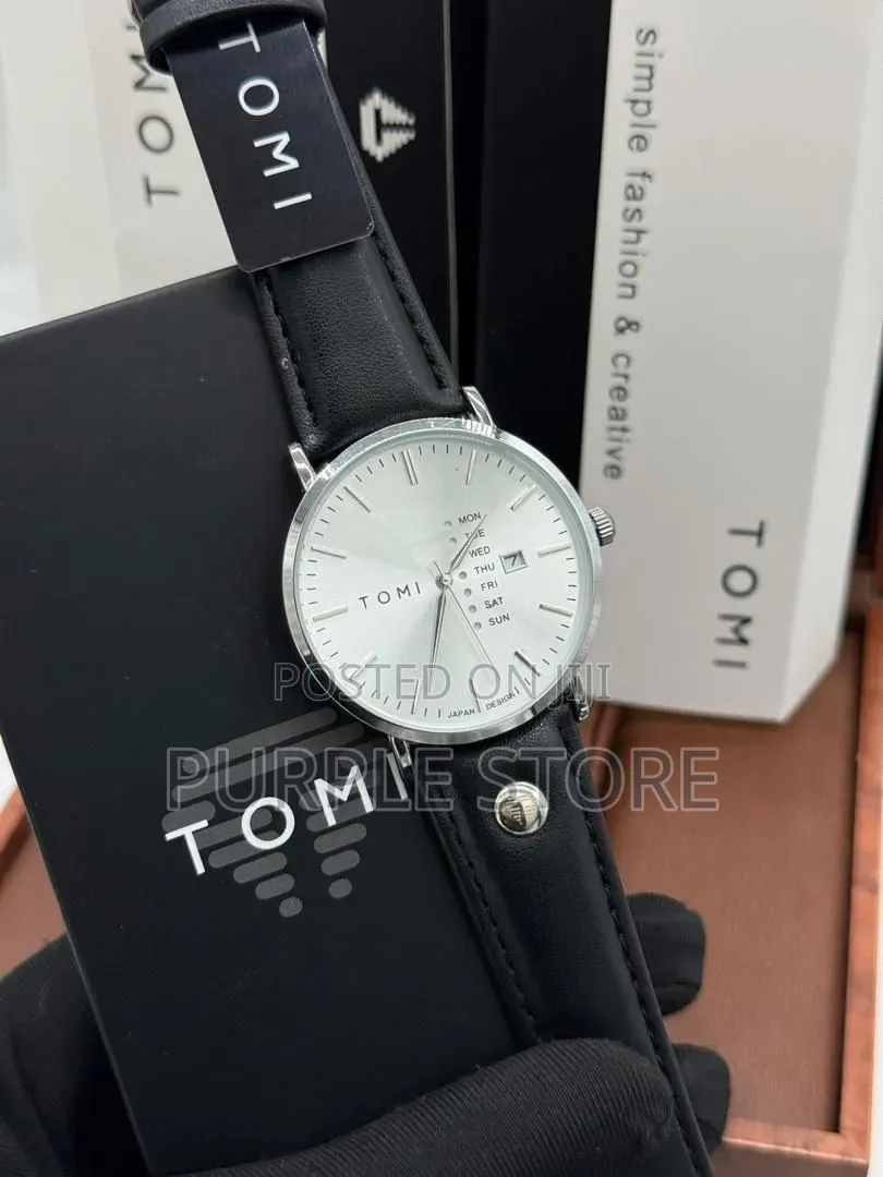 Tomi Classic Leather Day and Date Display