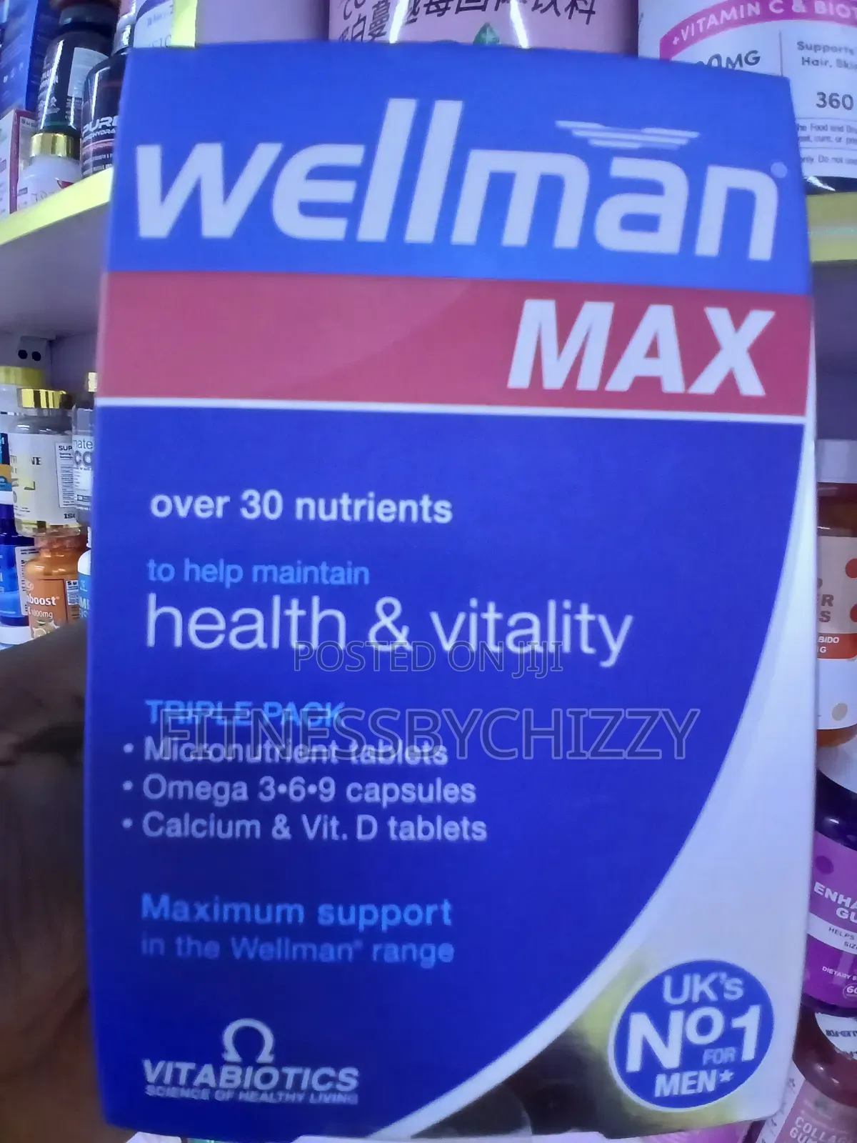 Vitabiotics Wellman Max Complete Multivitamin for Men X 84 Tablets