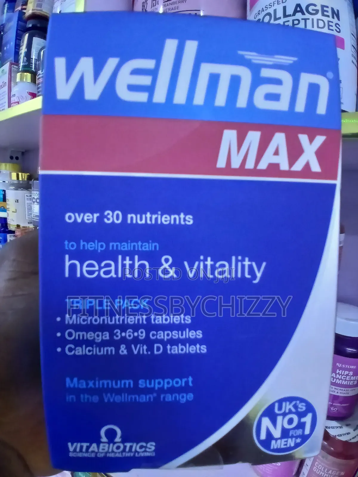 Vitabiotics Wellman Max Complete Multivitamin for Men X 84 Tablets
