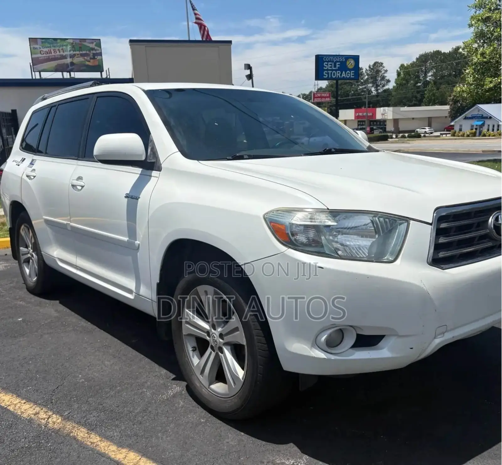 Toyota Highlander Sport 2008 White