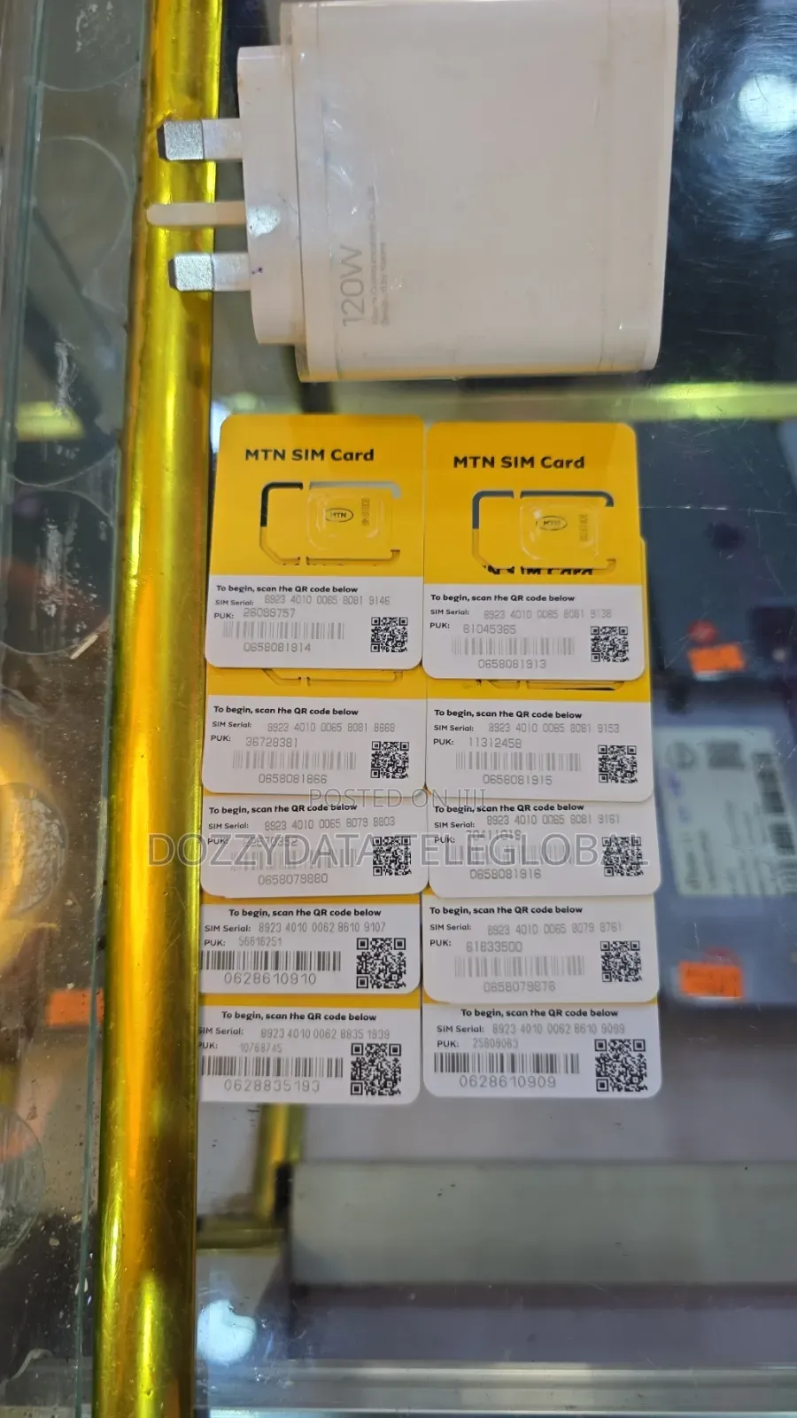 MTN 120gb Data Sim Card for Phones, MTN Mifi and Routers
