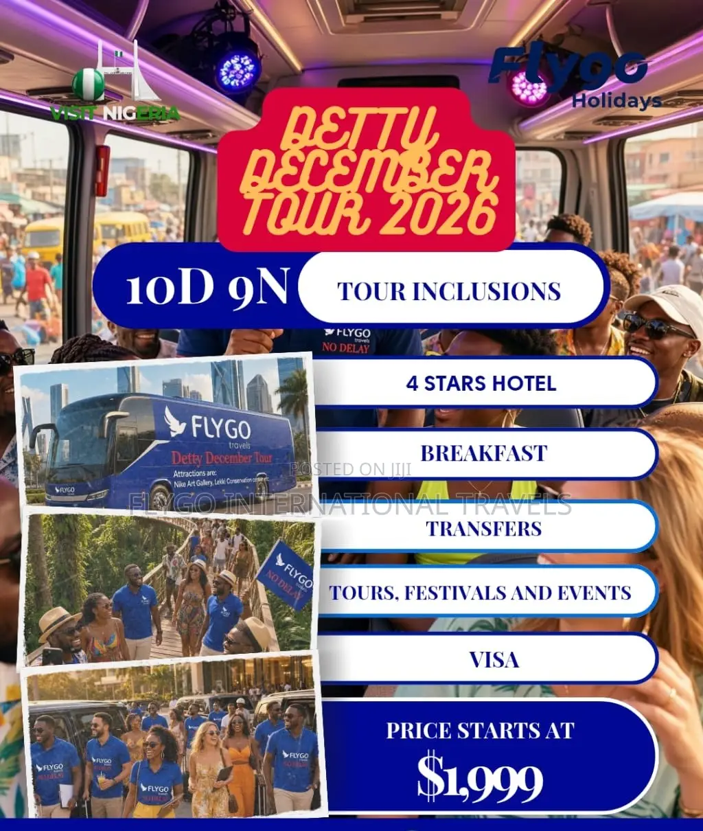 Lagos: 10-Day Detty December Tour With Hotel & Transfers