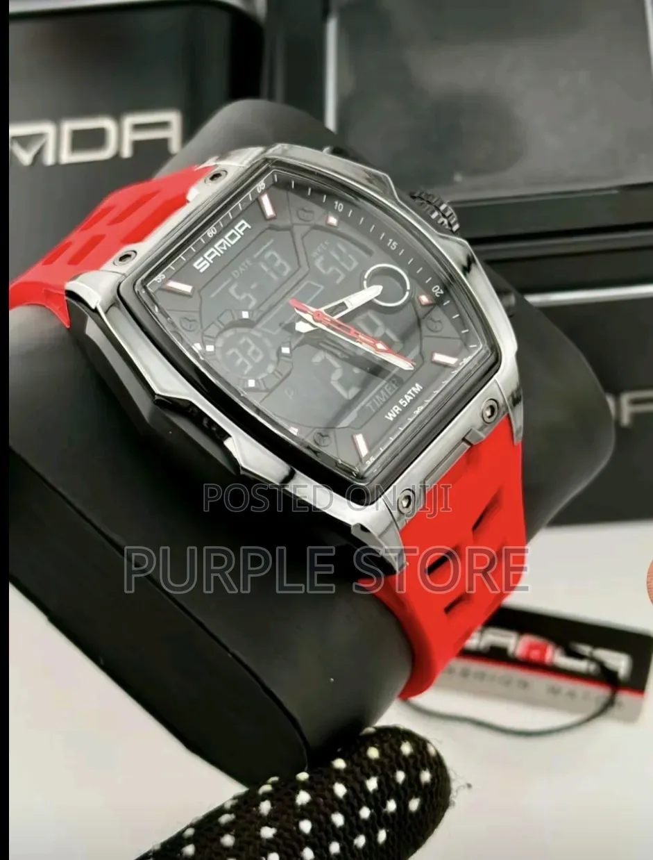 Sanda Digital and Analog Men's Wristwatch
