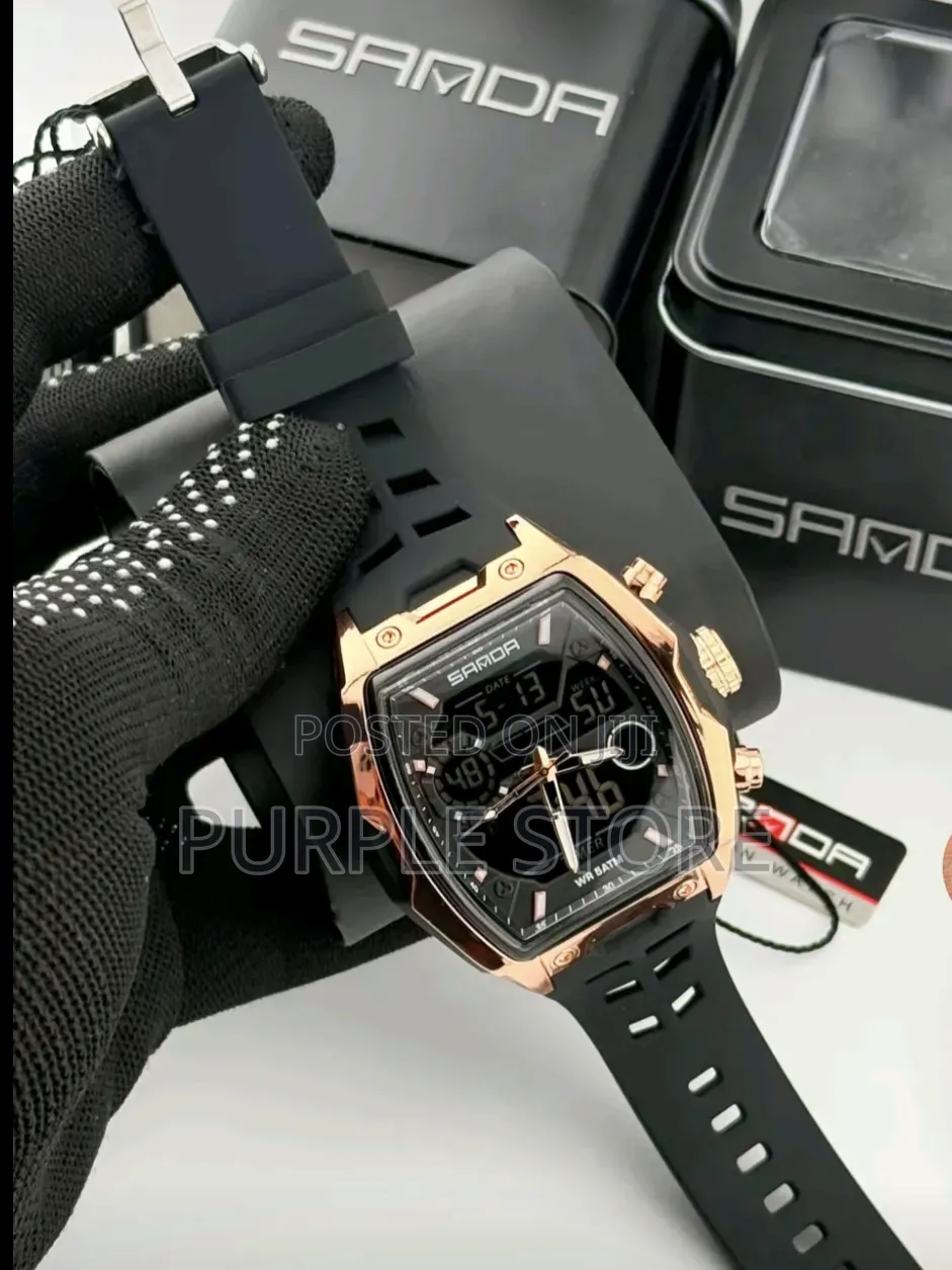 Sanda Digital and Analog Men's Wristwatch
