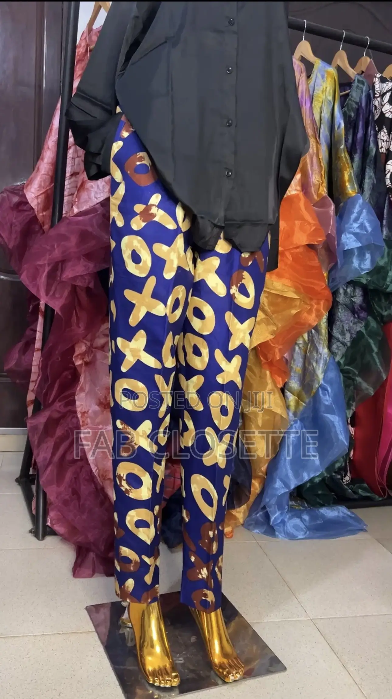 Ankara Short Dress, Pant
