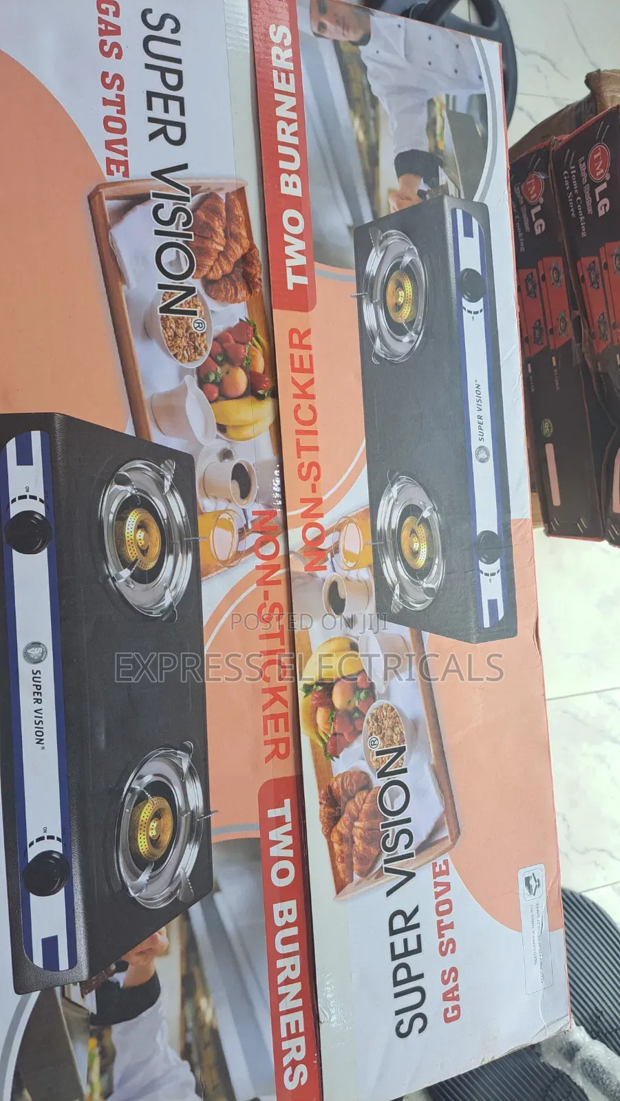 Super Vision 2 Burner Non-Sticker Gas Stove - Table Top Cooker