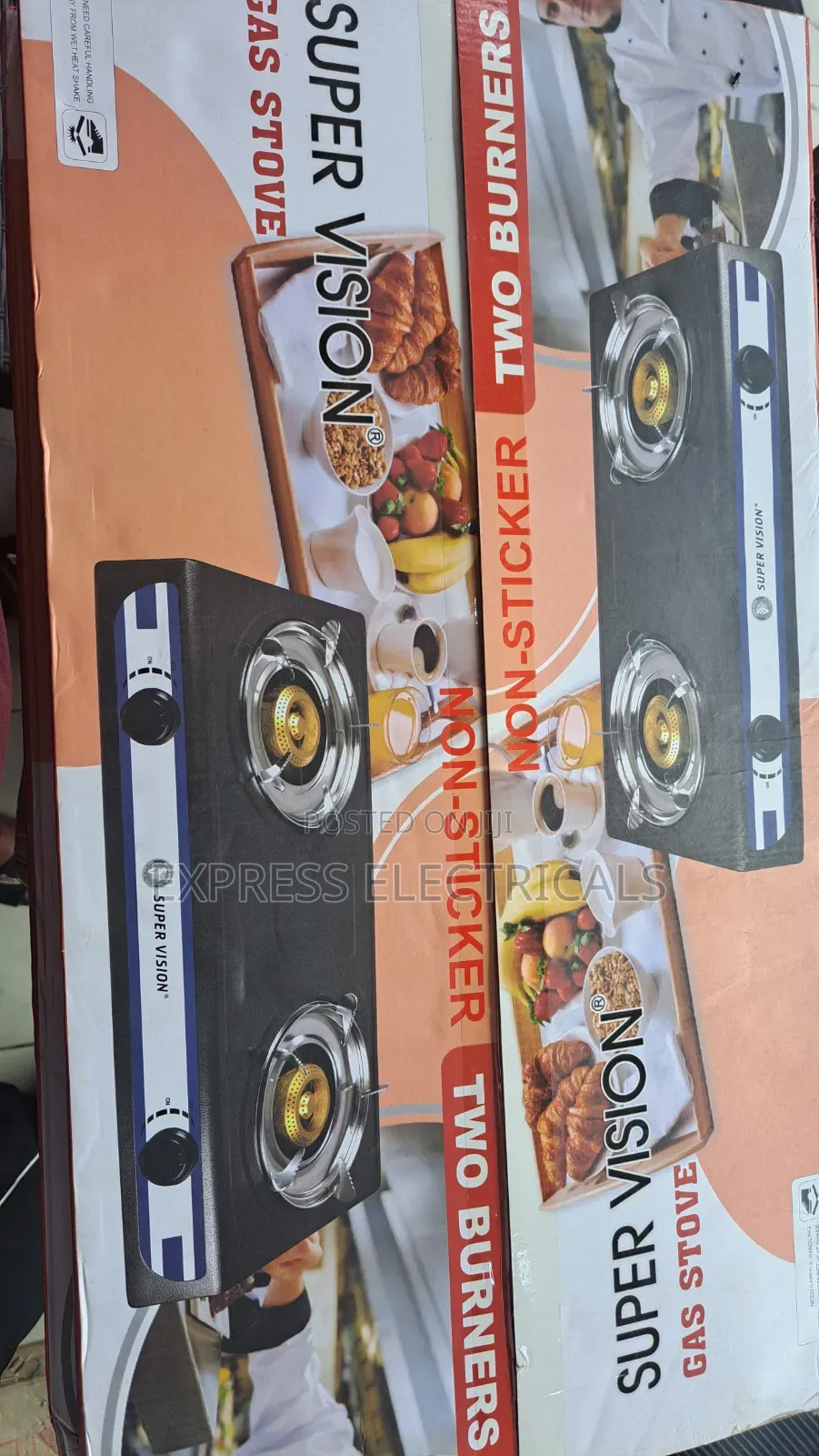 Super Vision 2 Burner Non-Sticker Gas Stove - Table Top Cooker