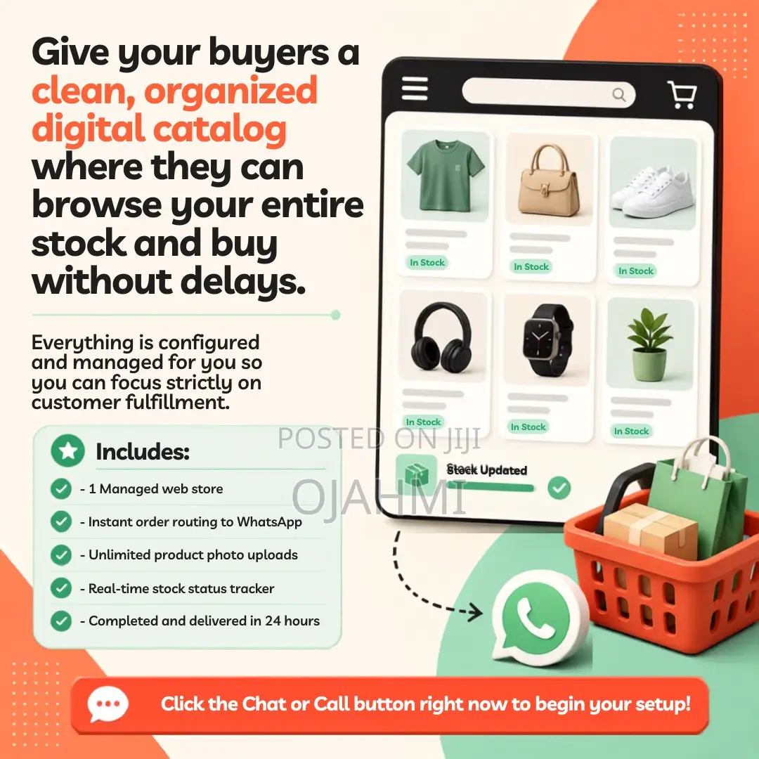 Clean Product Showcase Website for Retail Brands
