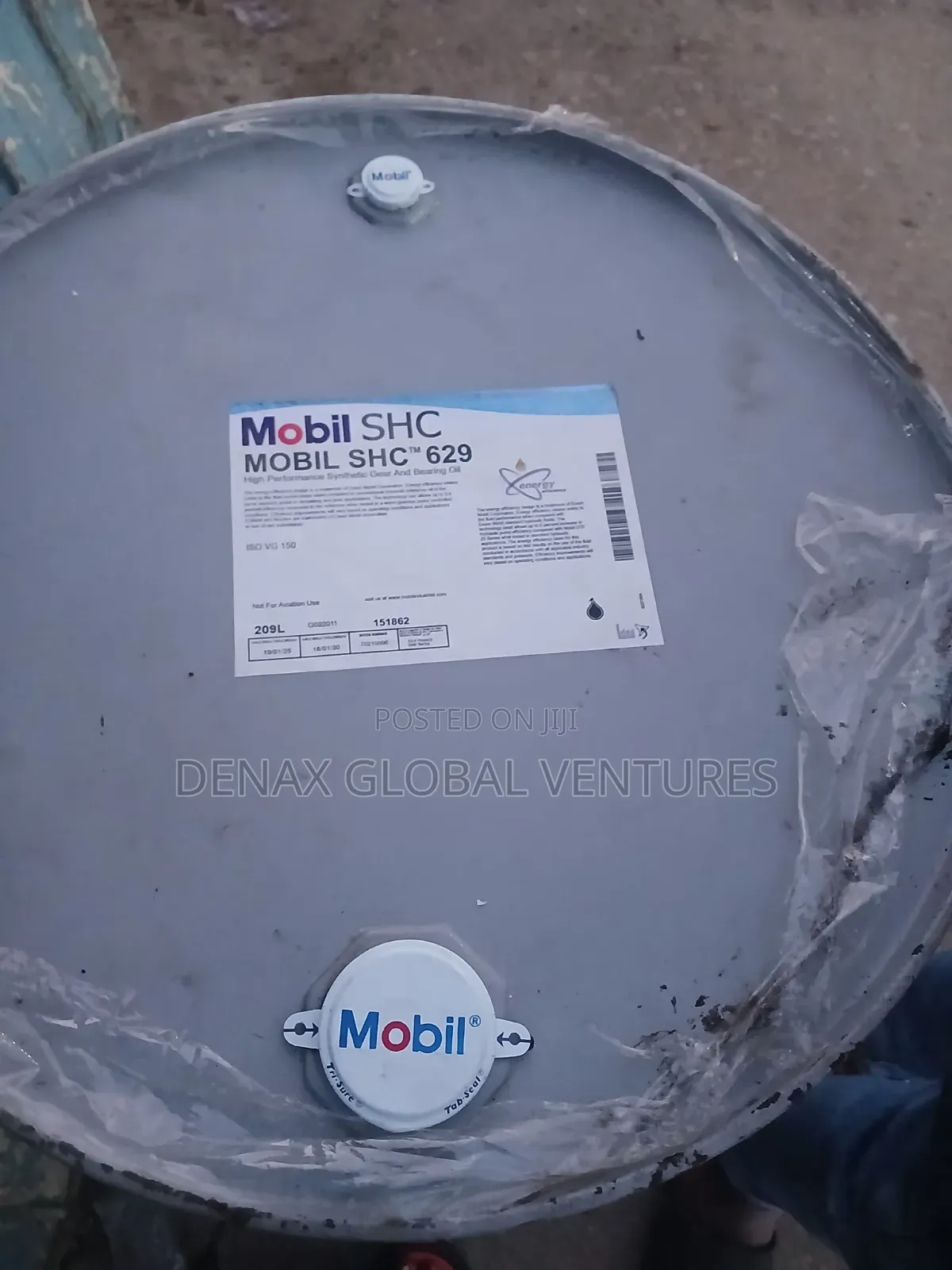 Mobil SHC 629 Synthetic Gear and Bearing Oil 208L