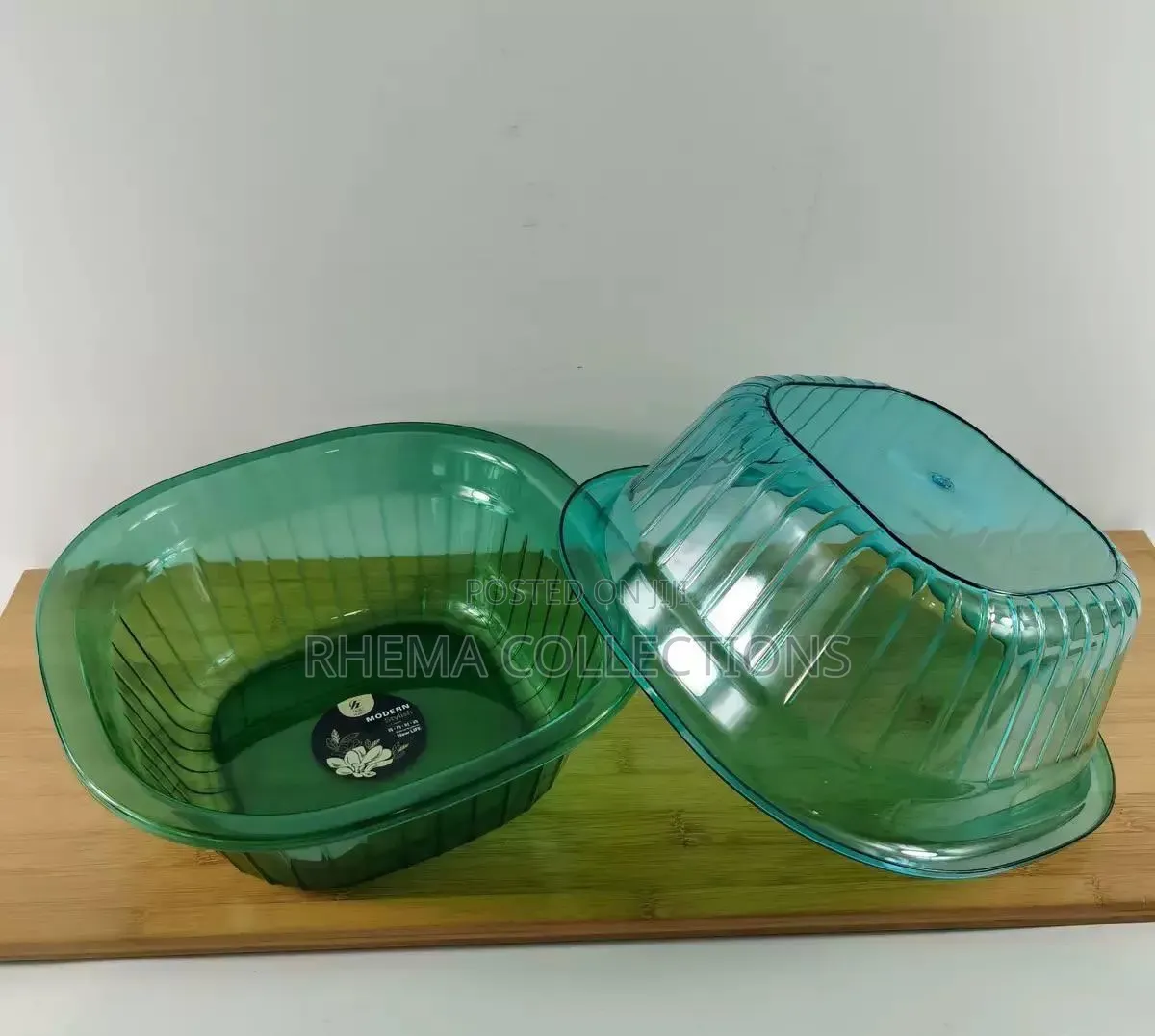3pcs Big Size Quality Transparent Bowl