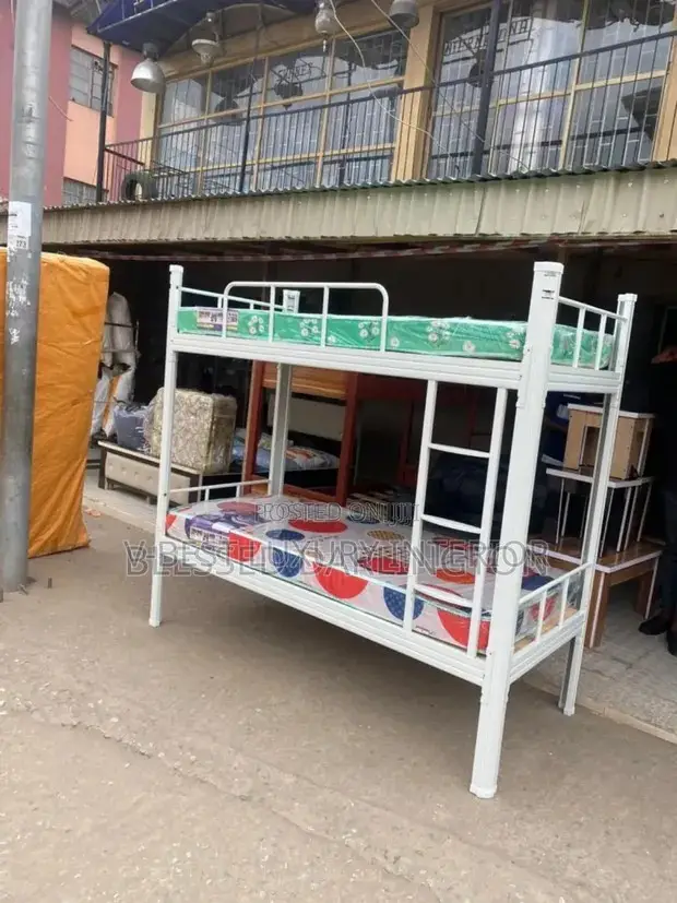 Modern Steel Bunk Bed – Heavy-Duty Space Saver