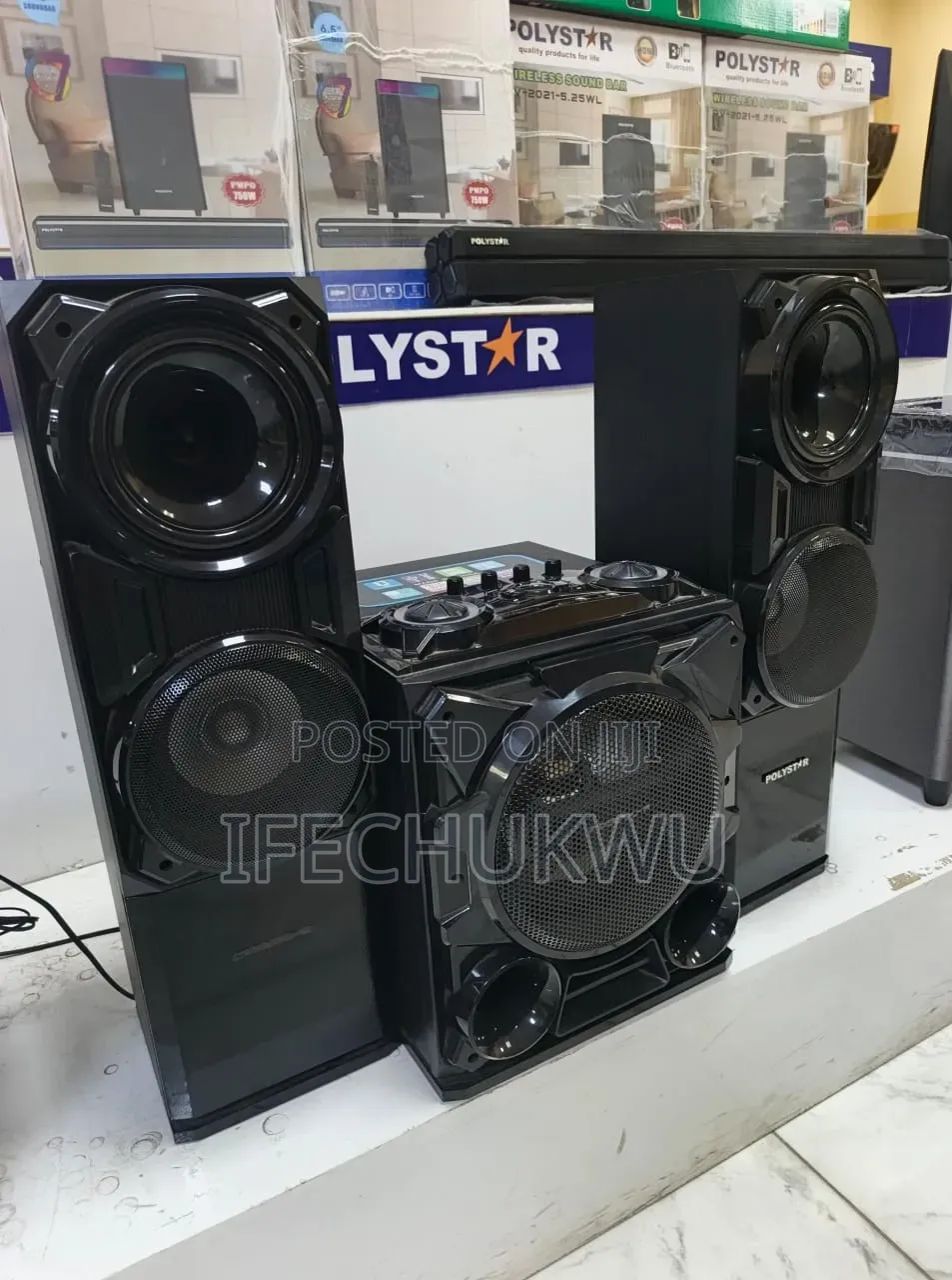 Original Polystar 25000Watts Powerful Home Theater System Bluetooth,