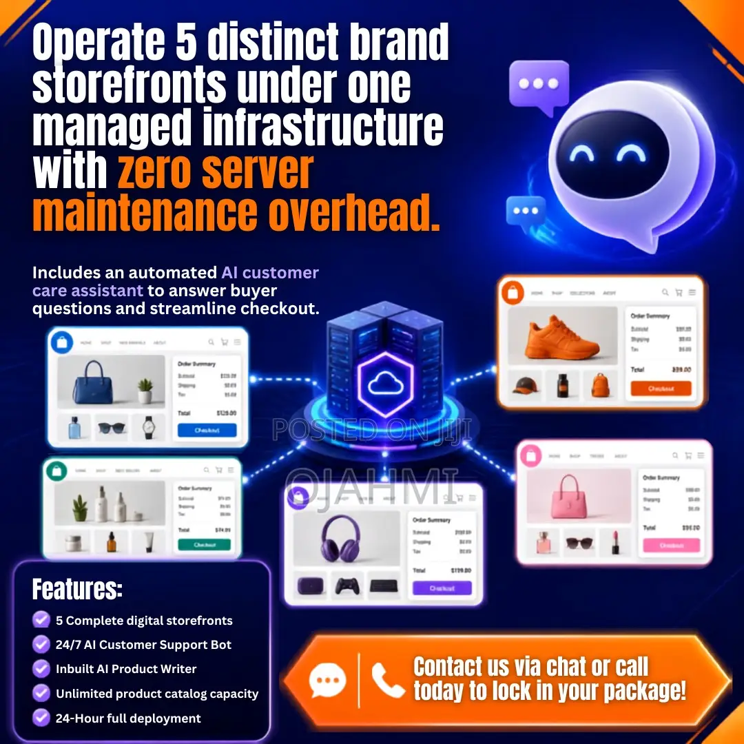 Multi-Branch Corporate 5-Storefront Website Platform