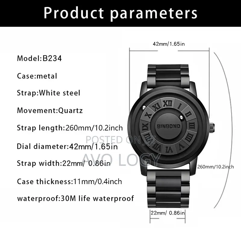 BINBOND Luxury Men’s Watch – Bold Design, Timeless Confidence