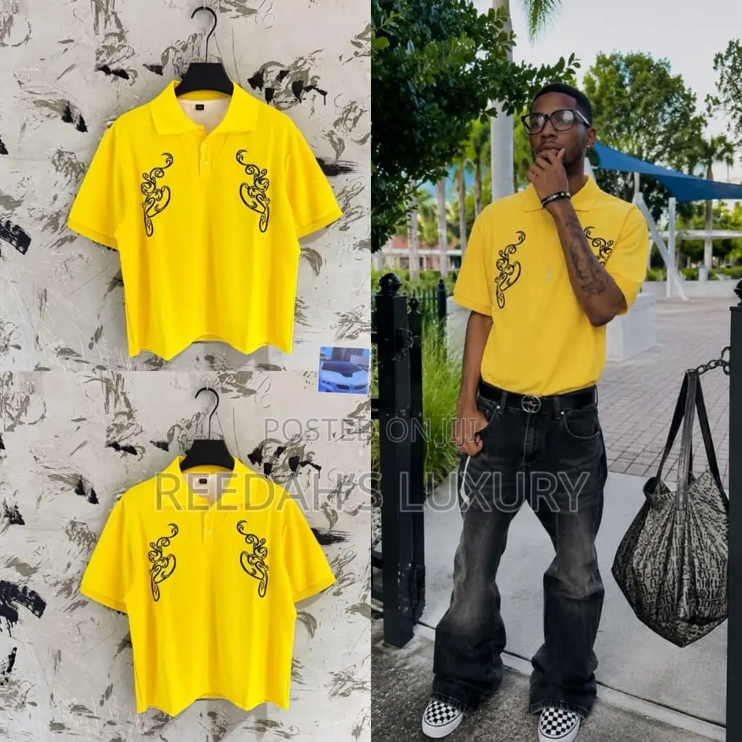 Crimson Scroll Polo Shirt