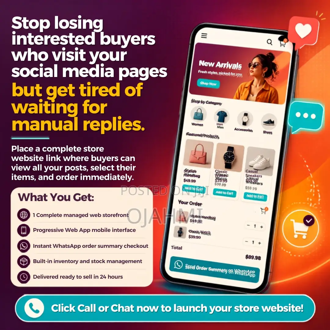 Direct Order Booking Website for Local Sellers