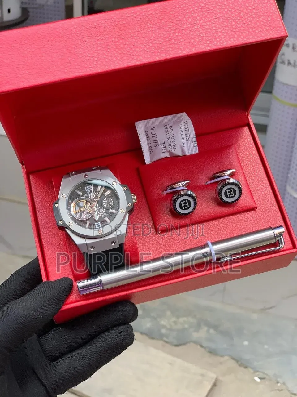 Hublot Men's Watch, Cufflinks and Pen Set for Gentlemen