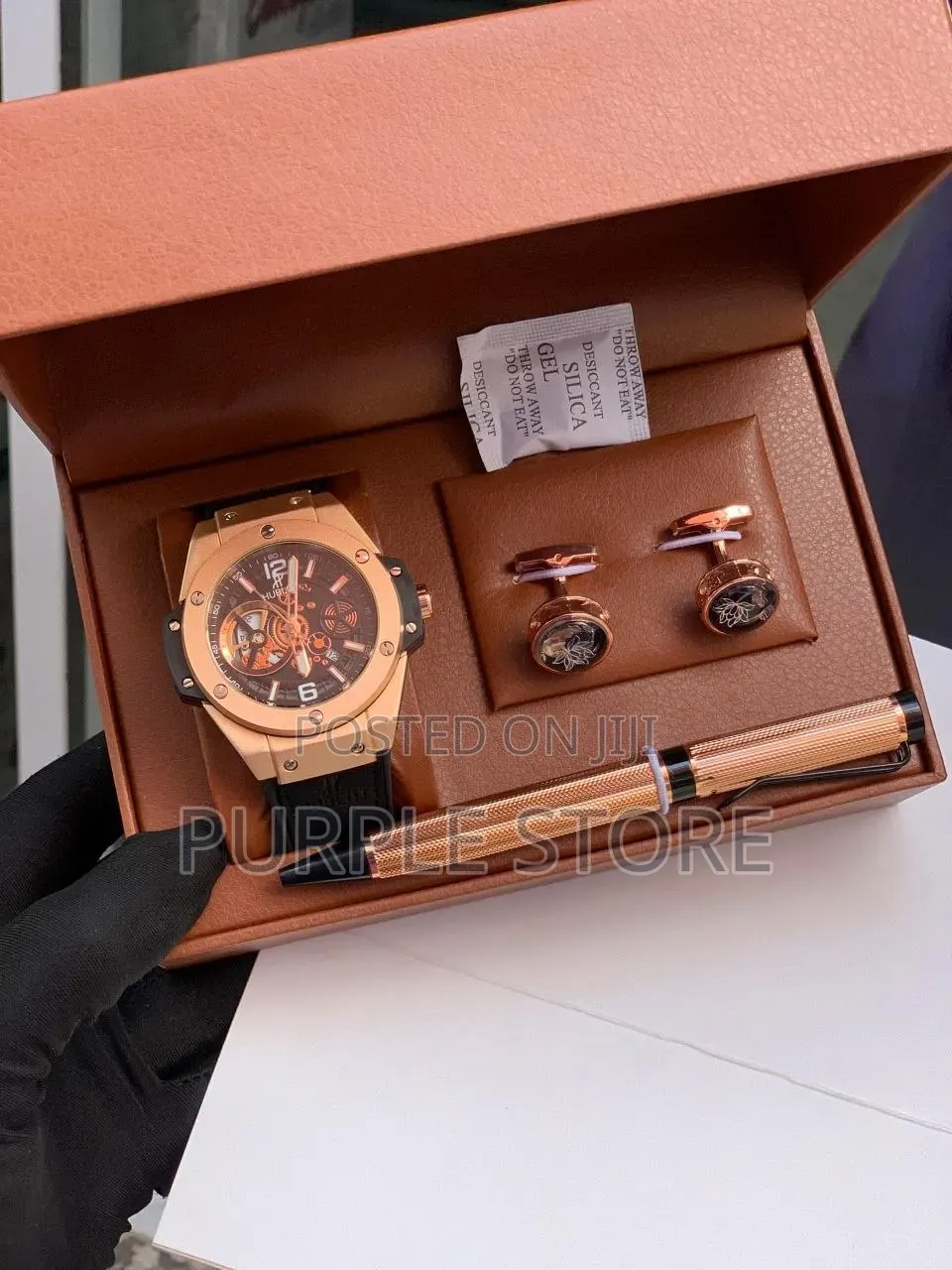 Hublot Men's Watch, Cufflinks and Pen Set for Gentlemen
