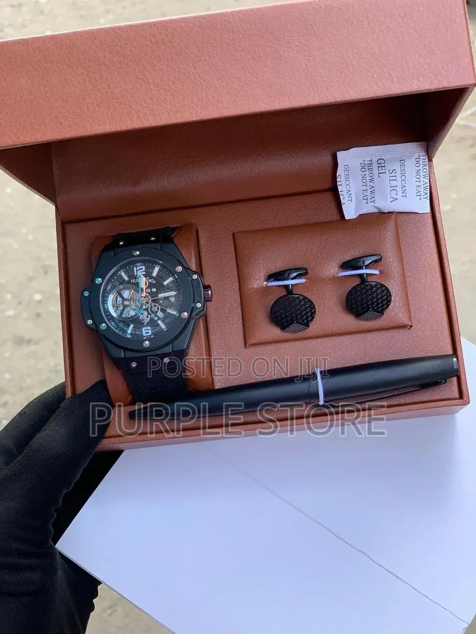 Hublot Men's Watch, Cufflinks and Pen Set for Gentlemen