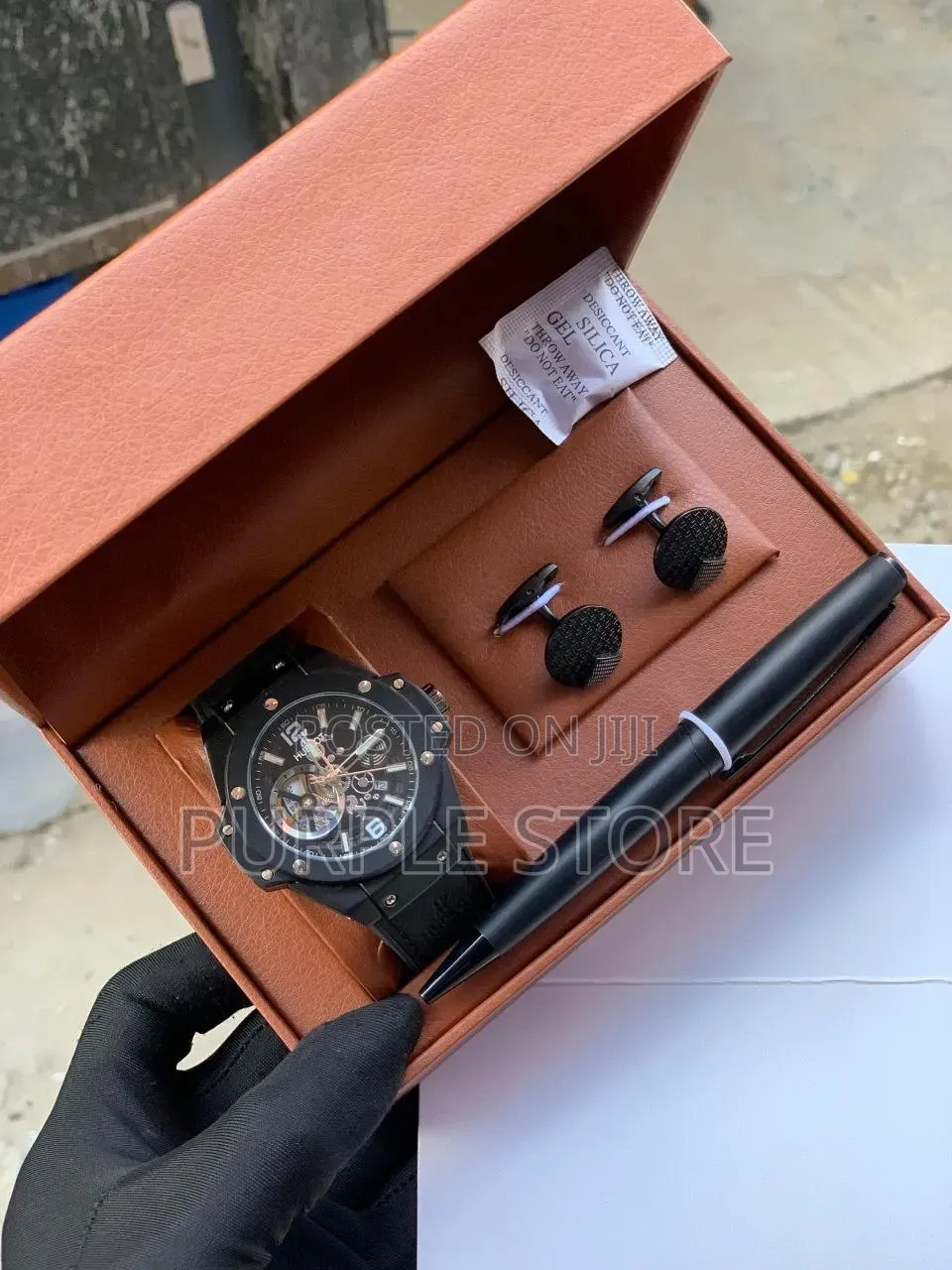 Hublot Men's Watch, Cufflinks and Pen Set for Gentlemen
