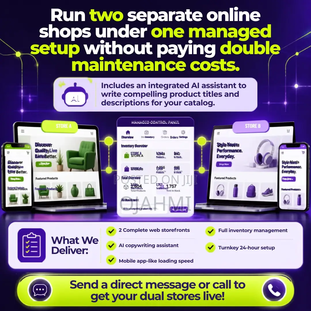 Dual-Brand Commercial Sales Website With AI Engine