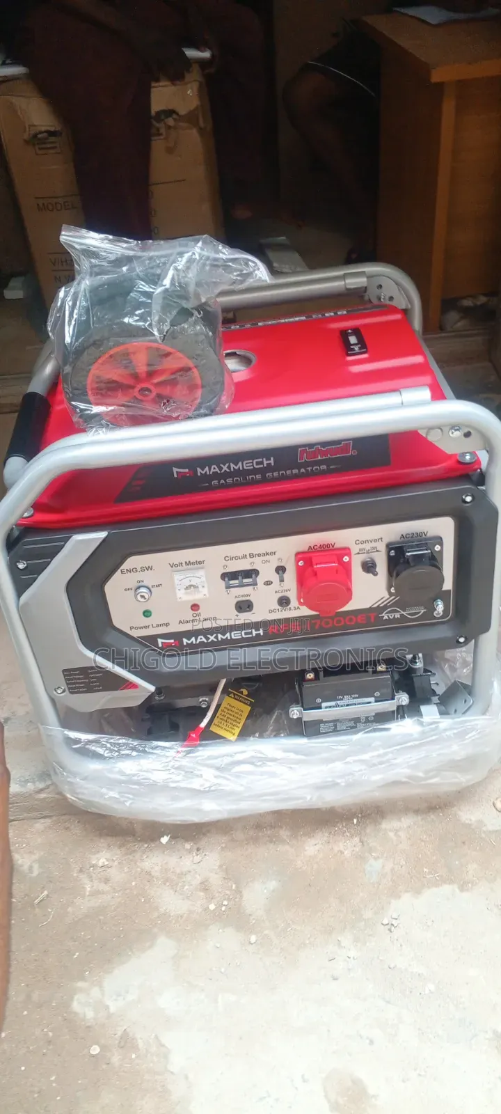 Original Maxmech Generator 3phase Model 17,000 15 kVA 100% Copper Coin