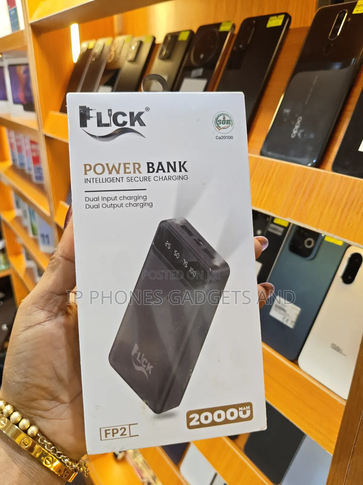 FLCK FP2 20000mAh Power Bank Dual Input Output LED Display - New
