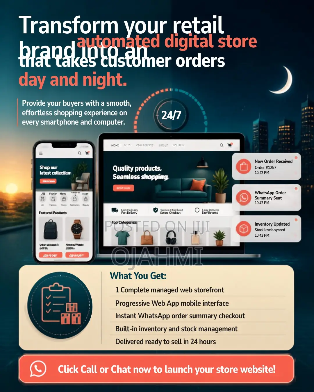 Order Automation Storefront Website for Business Sellers