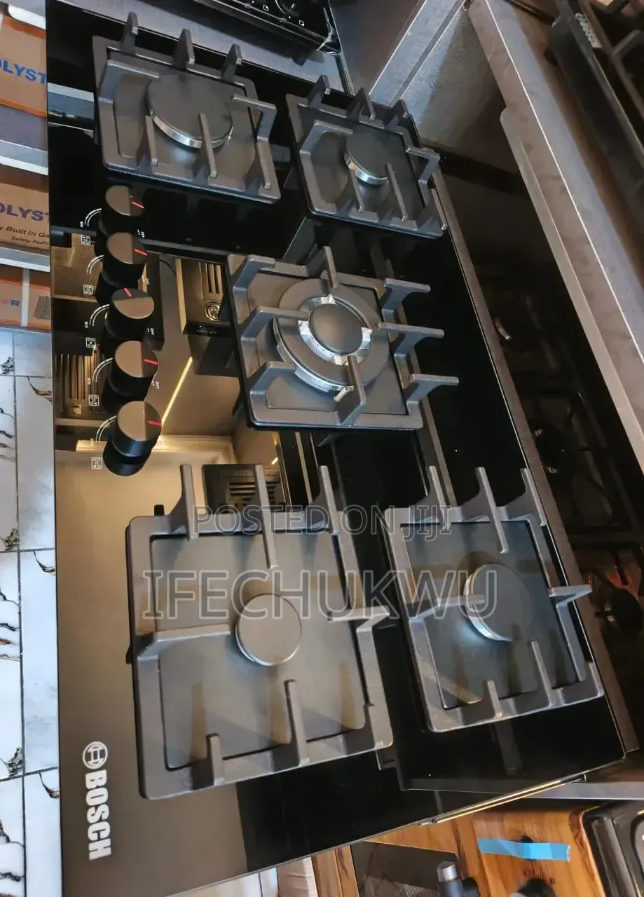 Original BOSCH 90cm Built-in With SAFETY DEVICES 5 Burners Gas HOB Etc