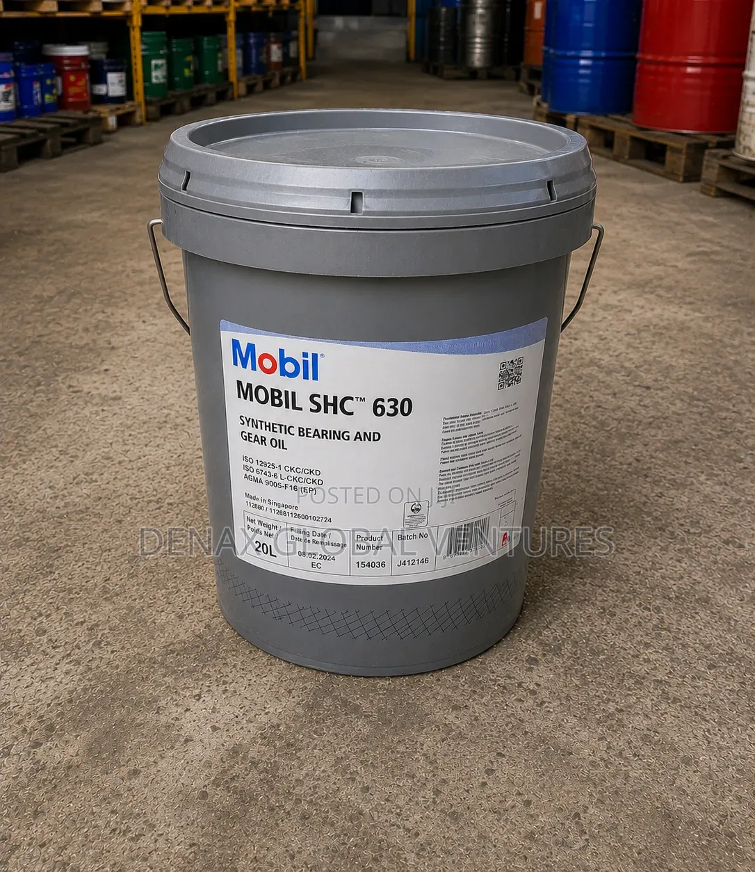 Mobil SHC 630 Synthetic Bearing and Gear Oil 20litres
