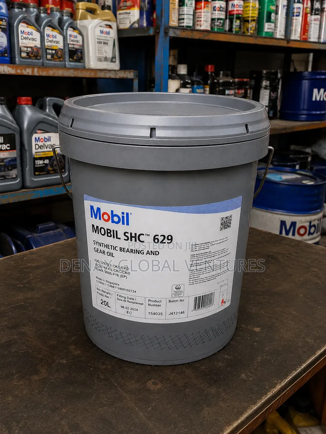 Mobil SHC 629 Synthetic Bearing and Gear Oil 20litres