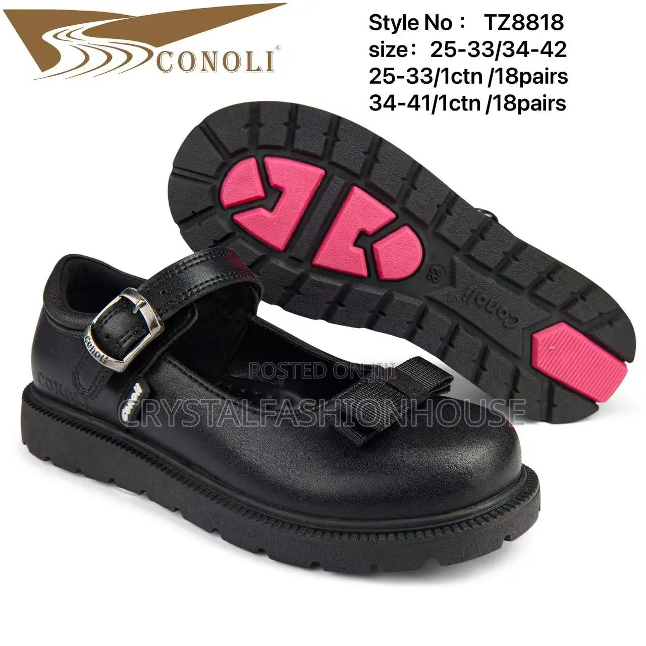 Conoli School Shoe for Girls. Sizes 25 to 42