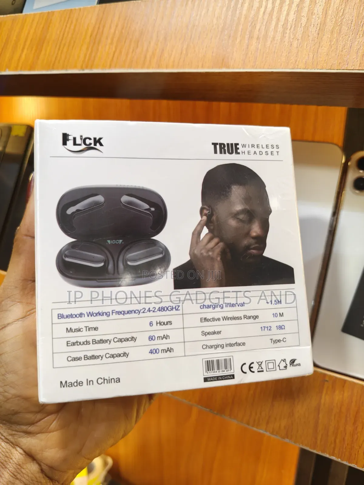 FLCK FB-6 Open-Ear Wireless Earbuds True Wireless Headset - New