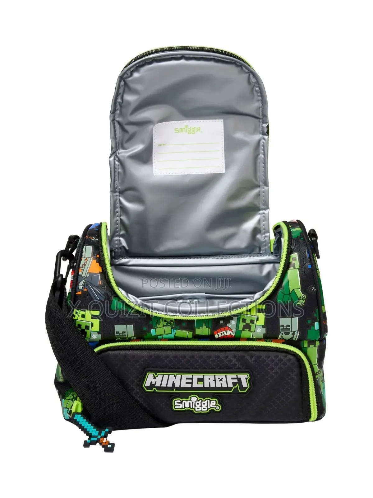 Smiggle 18-Inch Trolley Bag & Lunch Bag Set – Minecraft