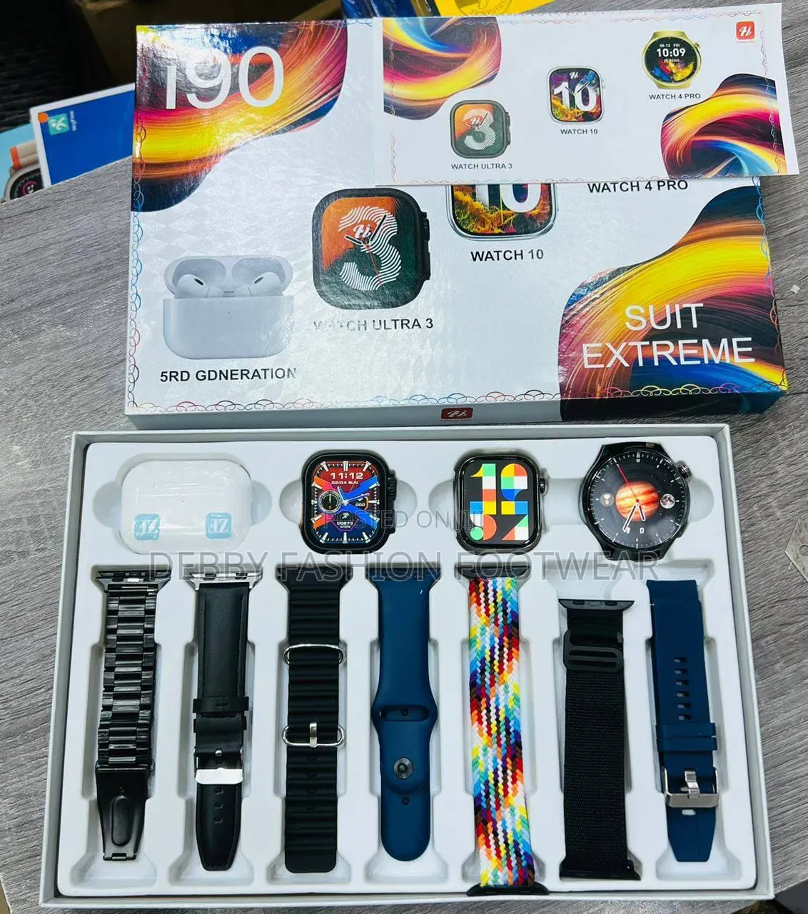 I90 Smart Watch 
AirPod Pro 
7 Strap Band
