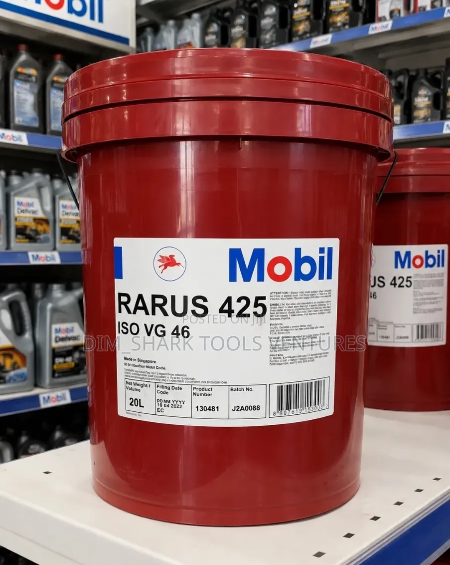 20-Liter Pail of Mobil Rarus 425 ISO VG 46 Air Compressor Lubricant