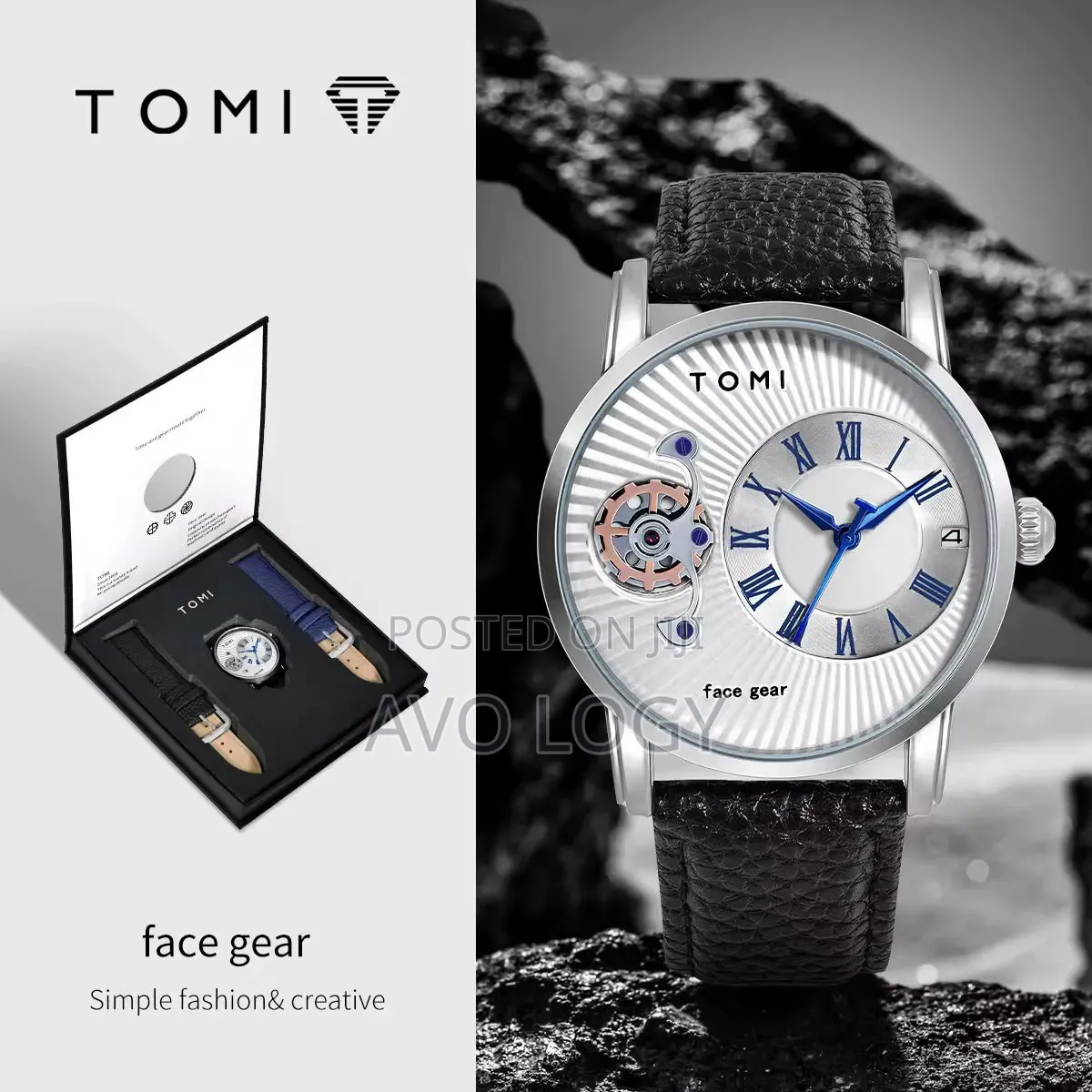 Tomi Leather Wristwatch