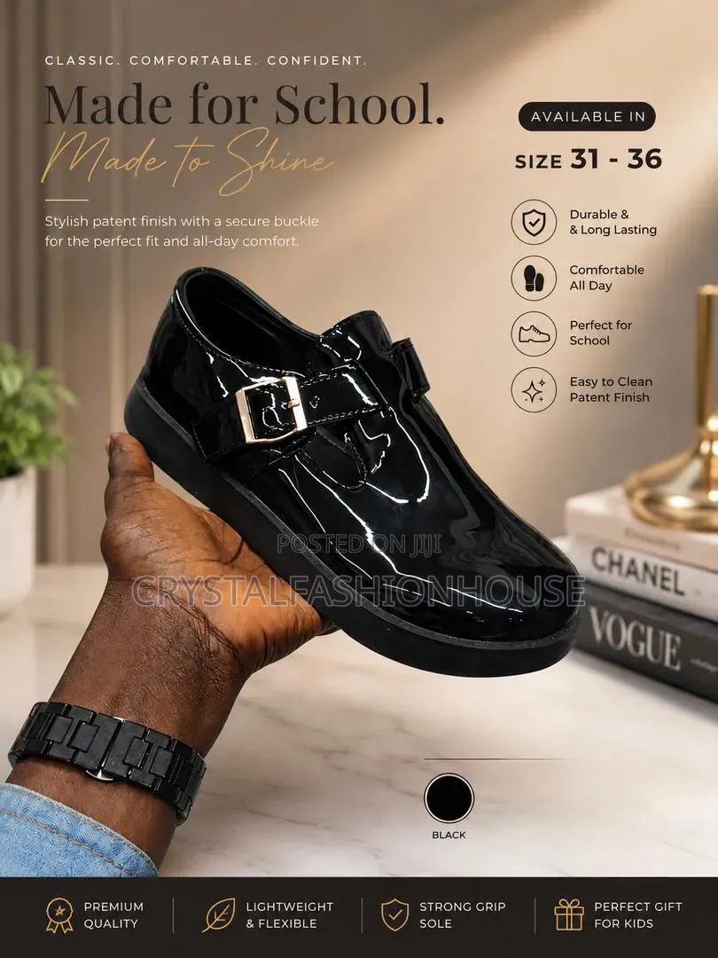 Lovely Baby Girl School Shoe. Sizes 31 to 36